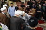 عمامه گذاری طلاب در روز میلاد امام حسین(ع)