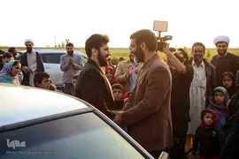 جشن ازدواج زوج جهادگر در میان اهالی محروم کوره پزخانه‌های اسلام آباد نظامی شهرری