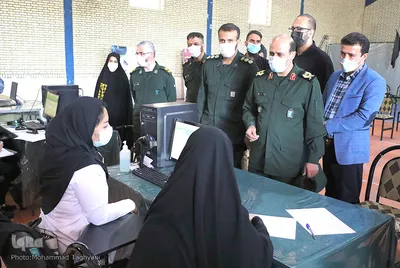 بازدید فرمانده سپاه امام حسن مجتبی(ع) البرز  از پایگاه تجمیعی واکسیناسیون کووید ۱۹‎‎