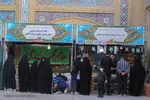 حال و هوای نمایشگاه قرآنی فارس در روز شهادت حضرت علی(ع)‎‎