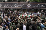 تشییع پیکر بسیجی شهید «امیر حسین‌پور» در تبریز‎