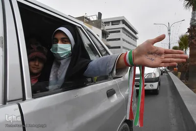 راهپیمایی خودرویی 22 بهمن 1400 - سمنان