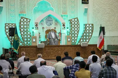 مراسم شب ولادت امام موسی کاظم(ع) در حرم مطهر