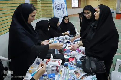 استقرار میز خدمت دستگاه‎های دولتی در مصلی امام خمینی (ره) تبریز‎