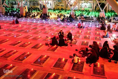 مراسم پرفیض شب قدر در گلزار شهدای وادی رحمت تبریز