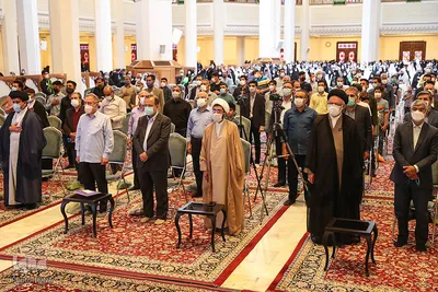 جشن شکرانه حضور در انتخابات در حرم شاهچراغ (ع)
