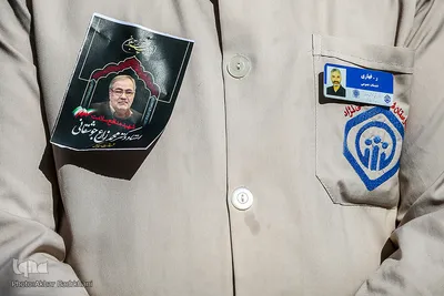 وداع با پیکر شهید مدافع سلامت، دکتر محمد زارع جوشقانی