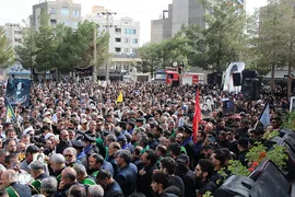 تشیع شهید آیت الله رئیسی و دو تن از همراهان در بیرجند