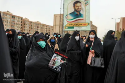 تشییع پیکر شهدای گمنام در دانشگاه آزاد تهران شمال
