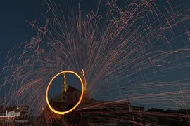 استقبال جوانان غزه از رمضان