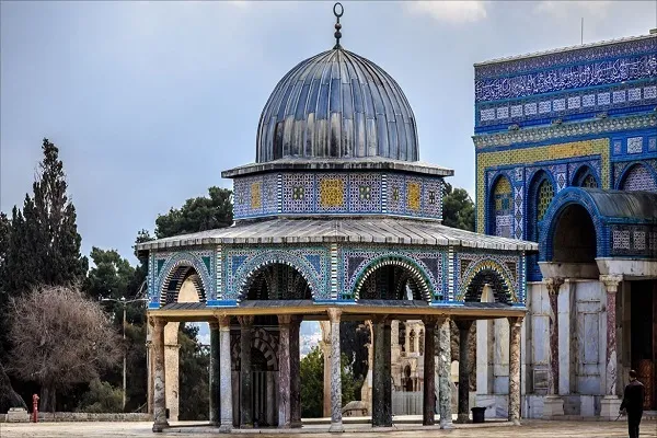 Mescid-i Aksa’da Silsile kubbesinin yeniden inşası devam ediyor | Fotoğraf