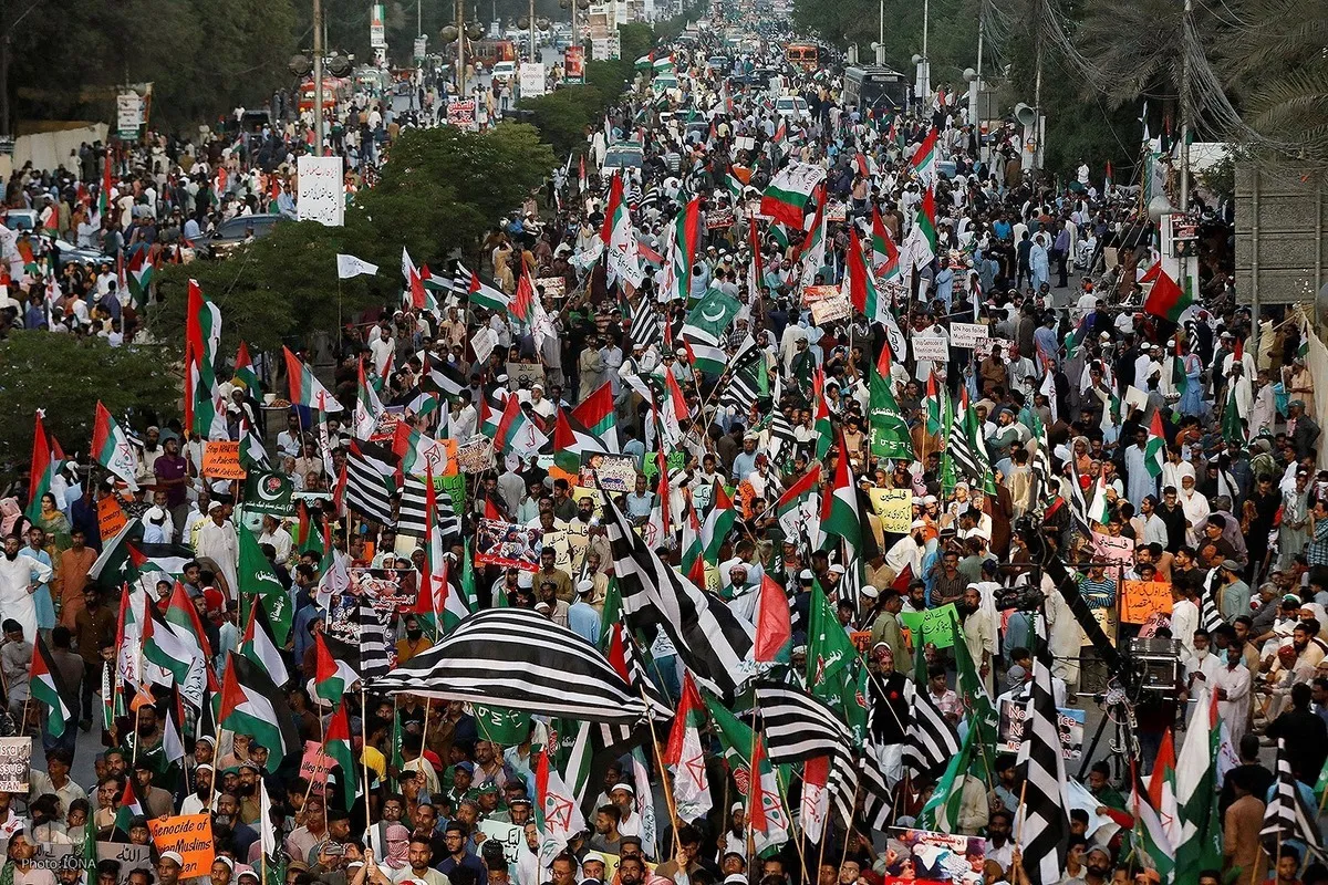 غزہ میں وحشیانہ مظالم پر دنیا بھر میں مظاہرے