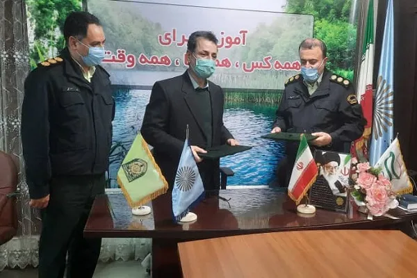 انعقاد تفاهم‌نامه بین دانشگاه پیام‌نور گیلان و نیروی انتظامی استان