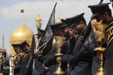 عزاداری خادمان حضرت معصومه در سالروز شهادت امام جواد(ع)