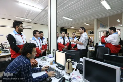بازدید جوانان هلال احمر از ایکنا
