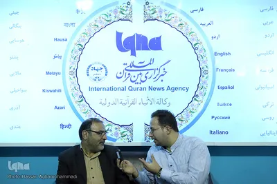 حضور متقیان، مدیرعامل خبرگزاری دانشجویان ایران(ایسنا) در غرفه ایکنا 
