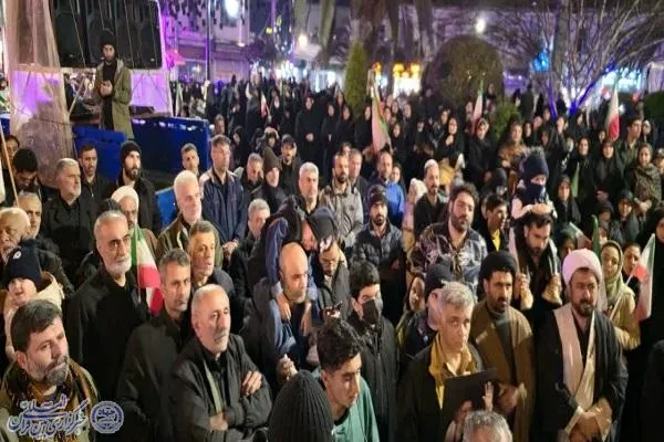 چهل شب در خیابان: راهپیمایی و اجتماع مردم بابلسر