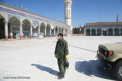 ضدعفونی کردن شهر قم توسط ارتش و سپاه