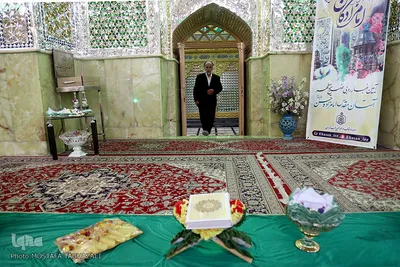 غبار روبی حرم مطهر امامزاده حسن(ع)