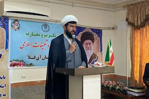 آئین معارفه رئیس جدید اداره تبلیغات اسلامی آق‌قلا برگزار شد