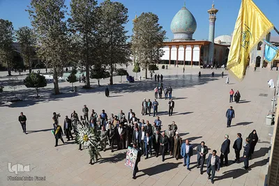گلباران مزار شهید آیت الله دستغیب(ره) ـ شیراز
