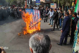 راهپیمایی مردم اهر در محکومیت حادثه تروریستی حرم شاهچراغ