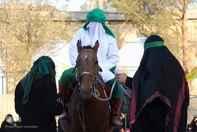 مراسم تعزیه خوانی در جوار امام زادگان باقریه بیرجند
