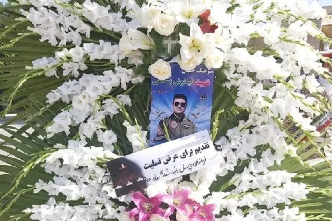 پیکر مطهر خلبان شهید بساطی در زادگاهش تشییع شد