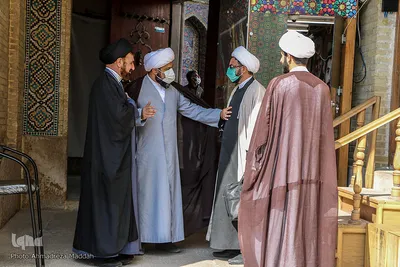 بازدید شرکت کننده طلاب حاضر در دوره تربیت مربی بین‌الملل از مسجد نصیرالملک شیراز ‎‎