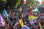 اجتماع عظیم «سلام فرمانده» مردم مومن و ولایت‌مدار زنجان در میدان انقلاب
