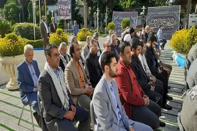 اولین سالگرد خاکسپاری شهید خوشنام و 9 شهید استانداری مازندران