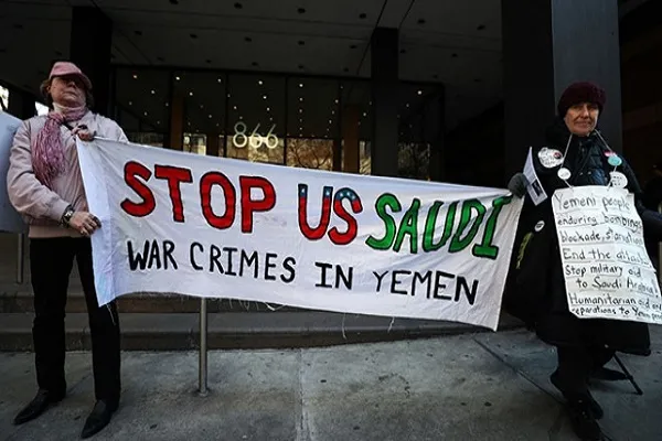ABD'de Suudi Arabistan'a Yemen protestosu