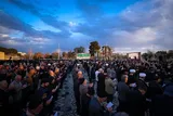 اقامه نماز باران با عطر شهدای گمنام در قزوین