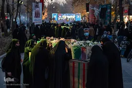 مراسم وداع با پیکر پاک شهدای ۸ سال دفاع مقدس در اصفهان‎‎