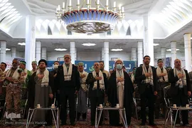 مراسم حماسه حضور بسیجیان در حرم شاهچراغ(ع)