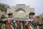مراسم استقبال از ۱۲ شهید گمنام دوران دفاع مقدس در شیراز