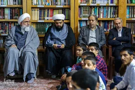 چهارمین آیین عمامه‌گذاری شماری از طلاب و همچنین جشن حفظ کل قرآن کریم گروهی دیگر از طلاب مدرسه علمیه دارالسلام