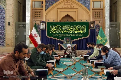 محفل آسمانی قرائت و تفسیر قرآن کریم در مسجد جامع شهدا