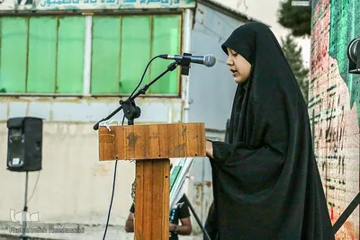 اجتماع پر شور دختران نوجوان در گلزار شهدای قزوین‎‎