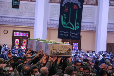 مراسم وداع با پیکر مطهر شهدای تازه تفحص شده در شیراز‎‎
