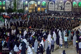 آئین شام غریبان امام رضا(ع) در حرم مطهر شاهچراغ(ع)