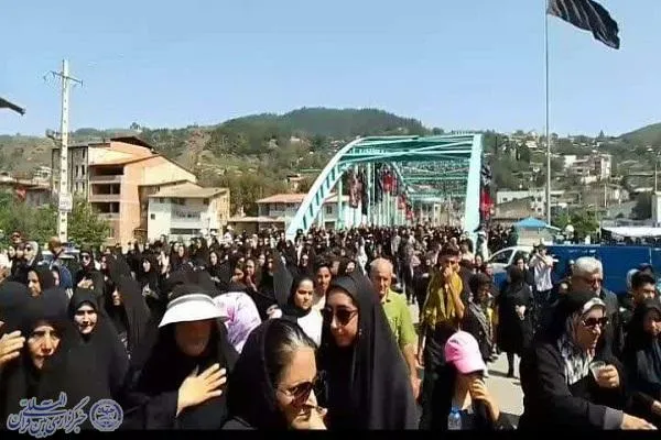 عکس ا پیاده‌روی «حرم تا حرم» اربعین حسینی در زیراب سوادکوه