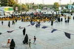 اجتماع پر شور دختران نوجوان در گلزار شهدای قزوین‎‎