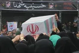تشییع پیکر 12 شهید گمنام در رشت