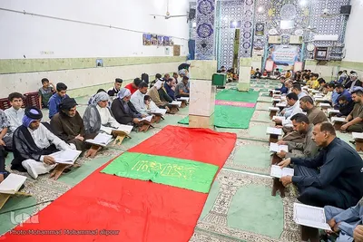 جزءخوانی قرآن در مسجد امام موسی کاظم(ع) کارون