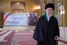 حضور مقام معظم رهبری در گلزار شهدای بهشت زهرا(س)