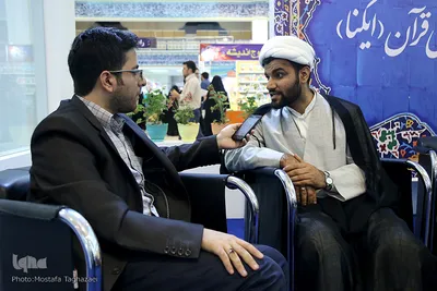 میهمانان غرفه خبرگزاری ایکنا در سیزدهمین روز نمایشگاه قران کریم