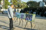 اجتماع پر شور دختران نوجوان در گلزار شهدای قزوین‎‎