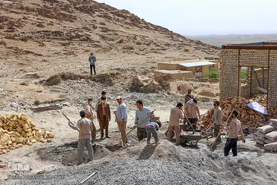 حضور اردوی جهادی اراک در روستای بهادرستان