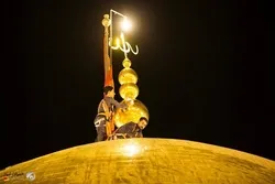 Imam Hussein (AS) Holy Shrine’s Dome Washed Ahead of Muharram  